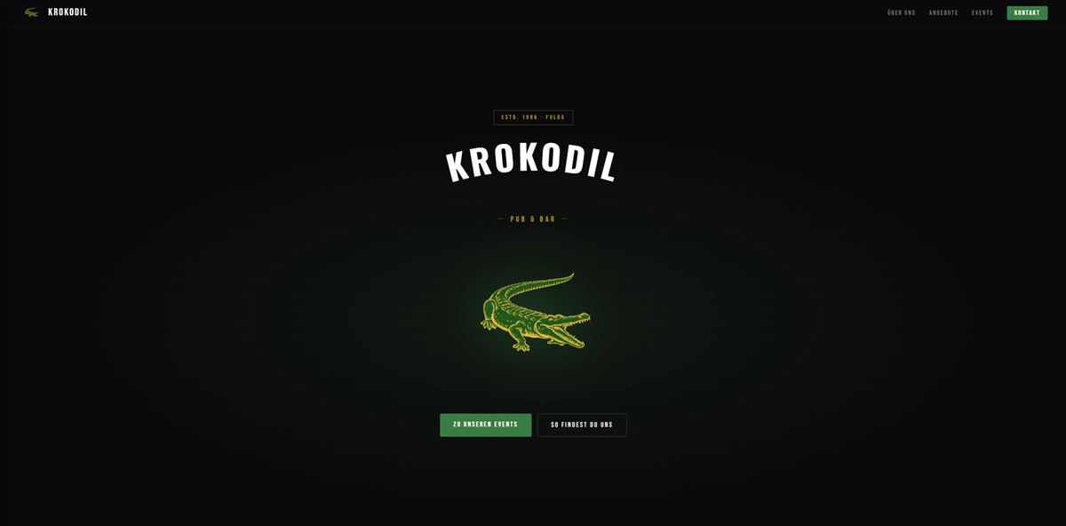 Krokodil Fulda Website Screenshot
